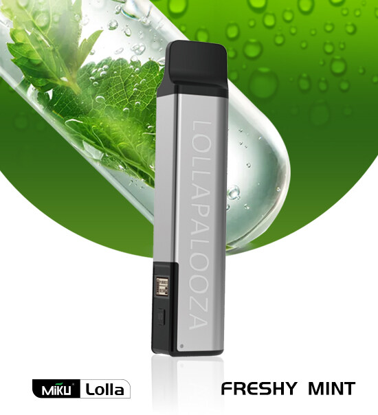 Miku Lolla Freshy Mint flavor 5% nicotine refillable vape