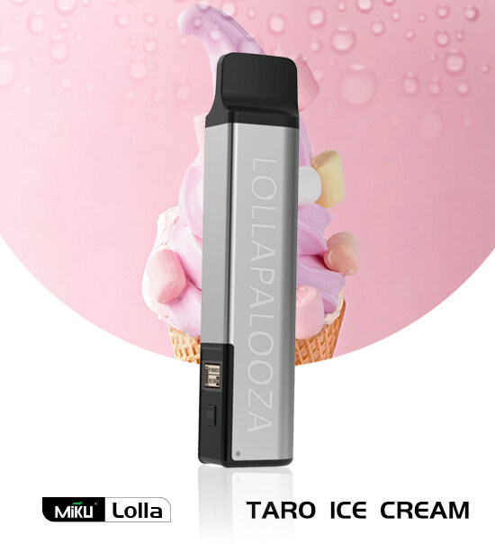 Miku Lolla Taro Ice Cream flavor 3% nicotine refillable vape