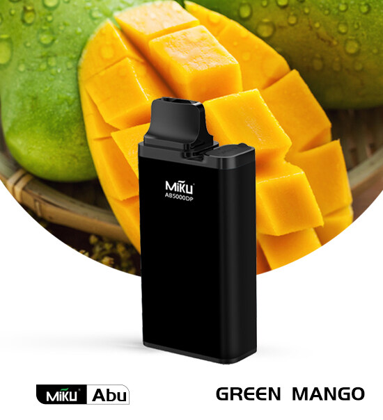 Miku Abu Green Mango 5000 Puffs 3% Nicotine Disposable Vape