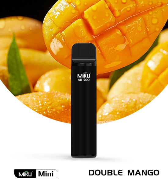 Double Mango 1000 Puffs 2% Nicotine Miku Mini Disposable vape 3ml juice