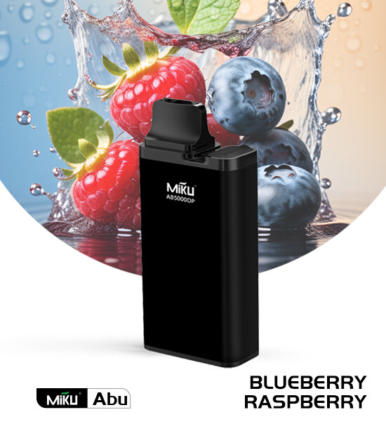 Miku Abu Blueberry Raspberry 5000 Puffs Disposable Vape