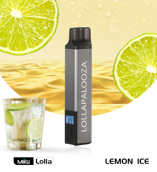 Miku Lolla Lemon Ice flavor 3% nicotine  refillable vape