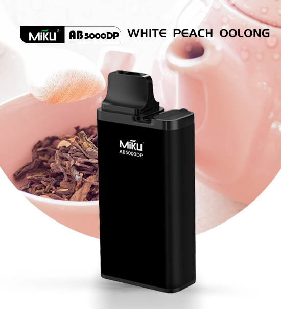 White Peach Oolong 5000 Puff 3% Nicotine Disposable vape Miku