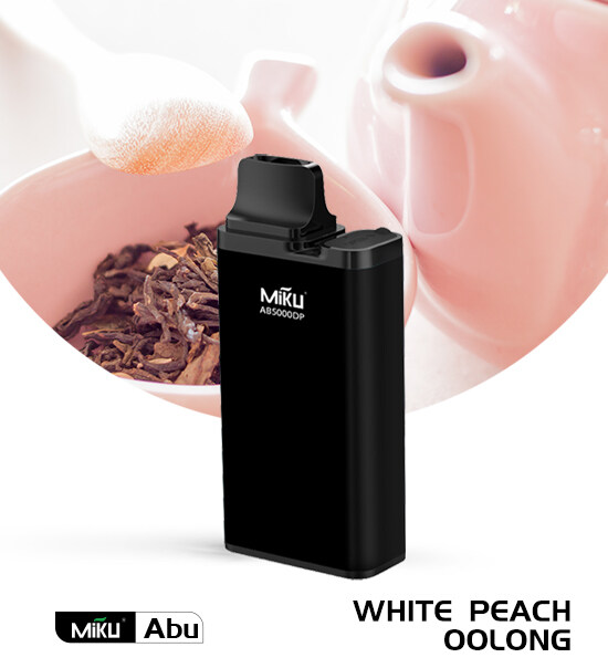 Miku Abu White Peach Oolong 5000 Puffs 3% Nicotine Disposable Vape