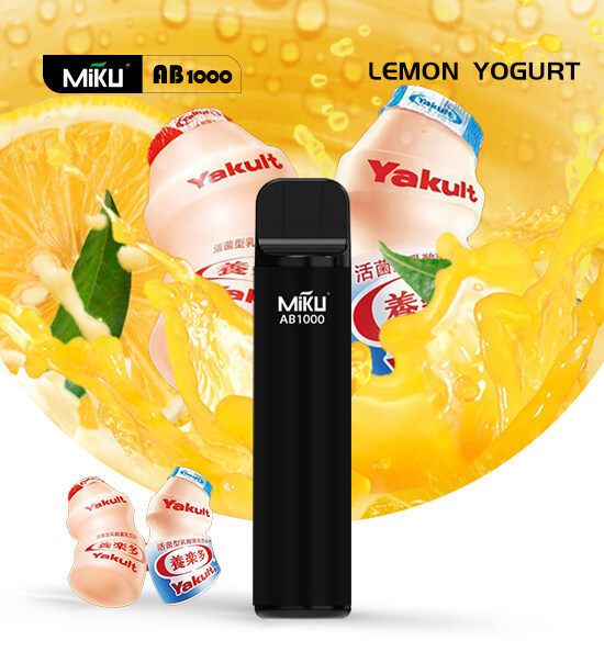 Lemon yogurt 1000 Puff 3% Nicotine Disposable vape Miku
