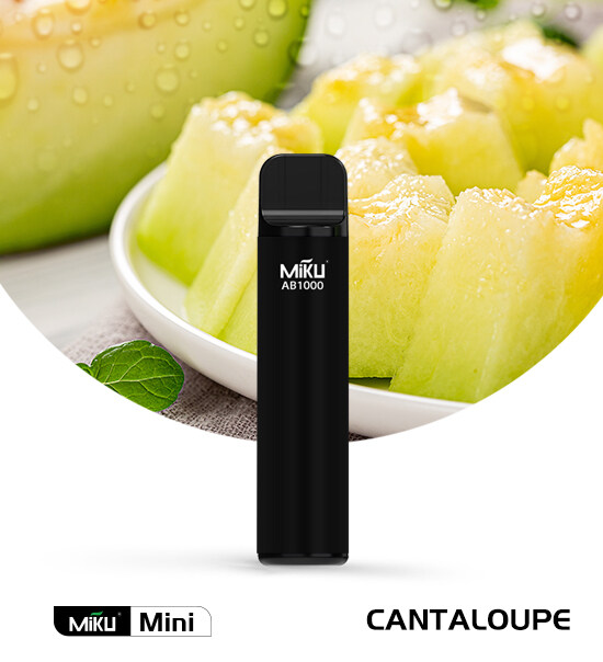 Cantaloupe 1000 Puffs 3% Nicotine Miku Mini Disposable vape 3ml juice