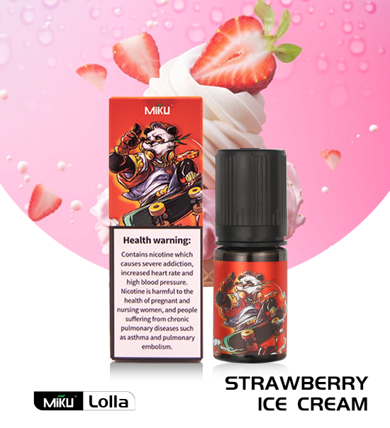 Strawberry Ice Cream E-liquid 2% nicotine salt 30ml