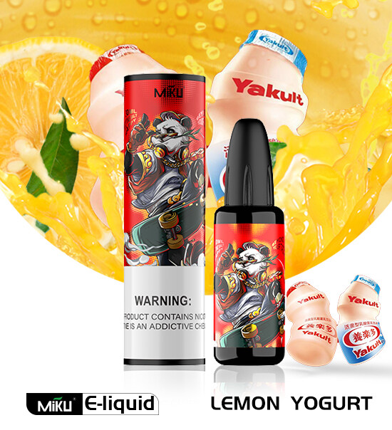 Lemon Yogurt E-liquid 3% nicotine salt 30mg Miku vape e-juice e-cigarette