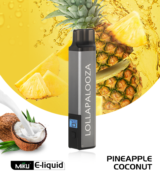 Miku Lolla Pineapple Coconut flavor 3% nicotine refillable vape