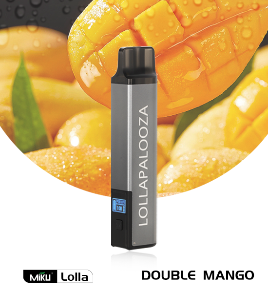 Miku Lolla Double Mango flavor 2% nicotine refillable vape