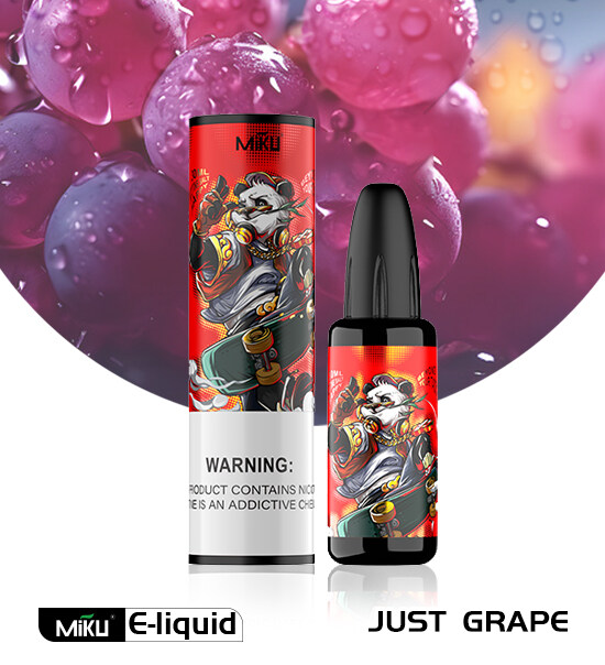 Just Grape E-liquid 3% nicotine salt 30mg Miku vape e-juice e-cigarette