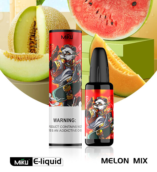 Melon mix E-liquid 3% nicotine salt 30mg Miku vape e-juice e-cigarette