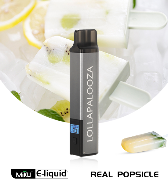 Miku Lolla Real Popsicle flavor 3% nicotine refillable vape