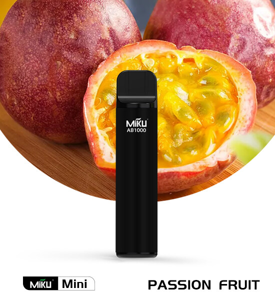 Passion Fruit 1000 Puffs 3% Nicotine Miku Mini Disposable vape 3ml juice