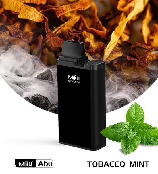 Miku Abu Tobacco Mint 5000 Puffs 3% Nicotine Disposable Vape