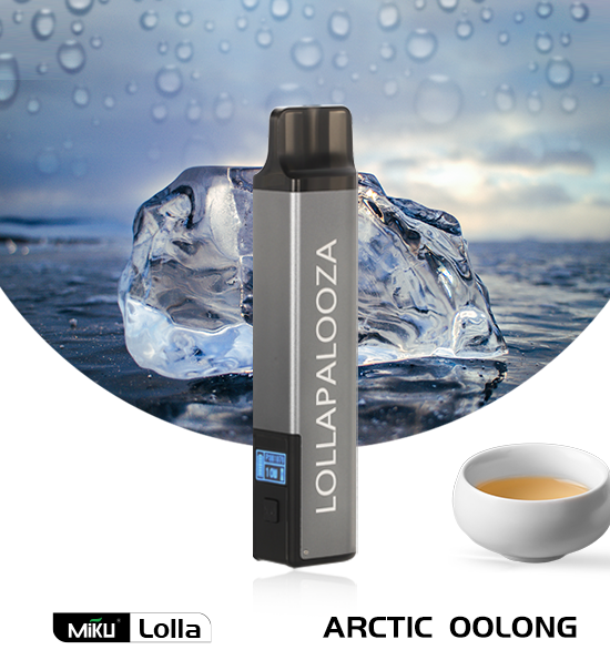 Miku Lolla Arctic Oolong flavor 3% nicotine refillable vape