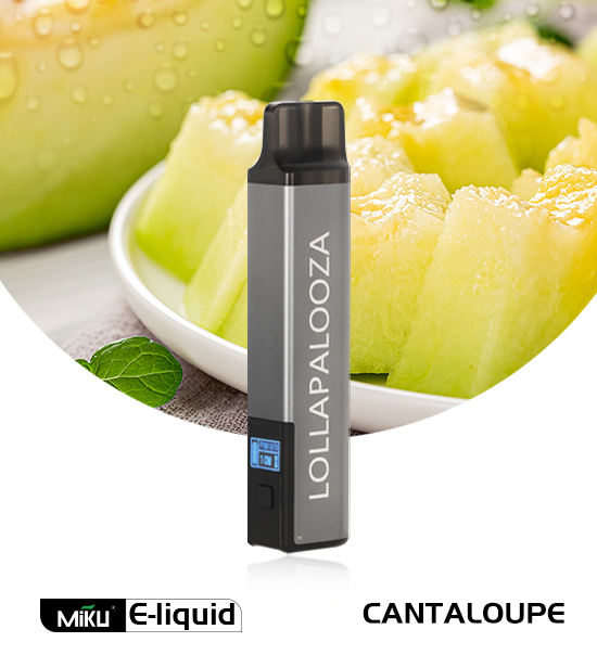 Miku Lolla Cantaloup flavor 3% nicotine refillable vape