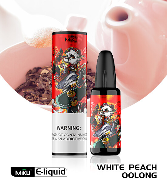 White Peach Oolong E-liquid 3% nicotine salt 30ml