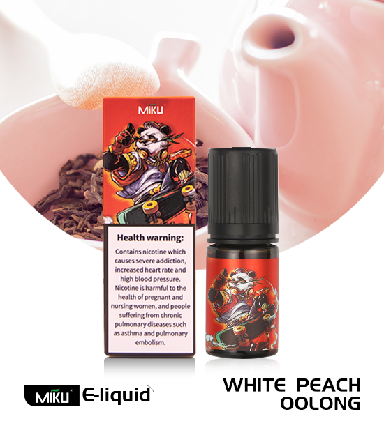 White Peach Oolong E-liquid 3% nicotine salt 30ml