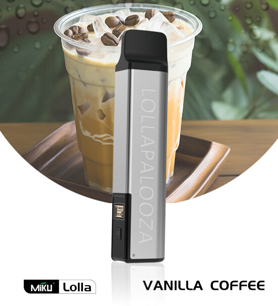 Miku Lolla Vanilla Coffee flavor 2% nicotine refillable vape