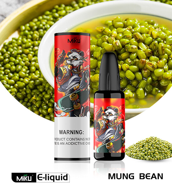 Mung Bean E-liquid 3% nicotine salt 30mg Miku vape e-juice e-cigarette