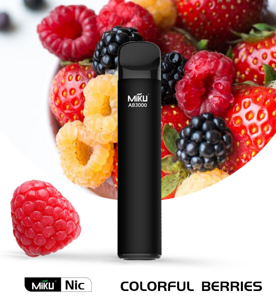 Miku Nic Colorful Berries 3000 puffs Disposable vape