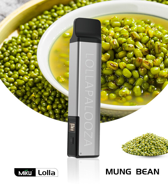 Miku Lolla Mung Bean flavor 3% nicotine refillable vape