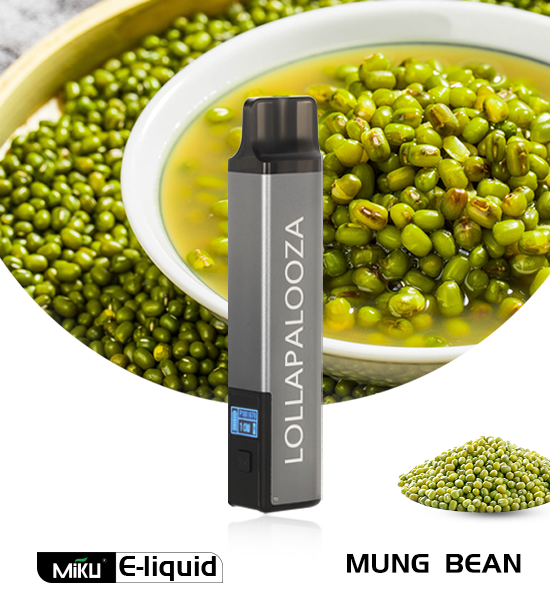 Miku Lolla Mung Bean flavor 3% nicotine refillable vape