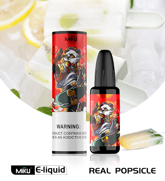 Real Popsicle E-liquid 3% nicotine salt 30mg Miku vape e-juice e-cigarette