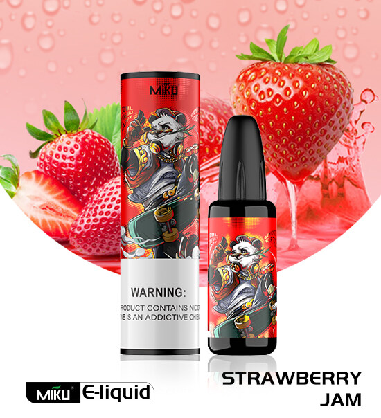 Strawberry Jam flavor 3 nicotine 30ml vape juice Miku Vape