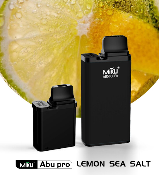 Miku Abu Pro Lemon Sea Salt Flavor prefilled vape