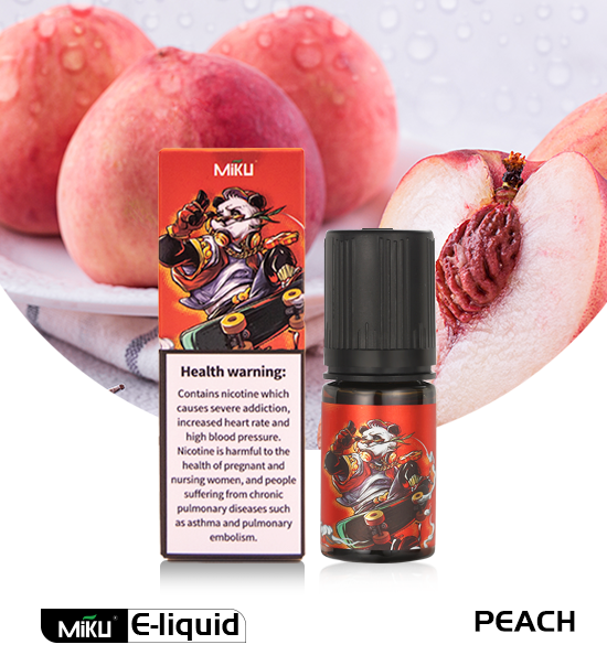 Peach E-liquid 3% nicotine salt 30ml