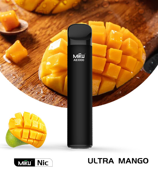 Miku Nic Ultra Mango 3000 puffs 3% Nicotine Disposable vape