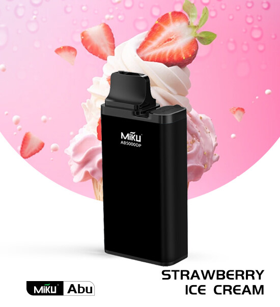 Strawberry Ice Cream 5000 Puff 2% Nicotine Disposable vape Miku