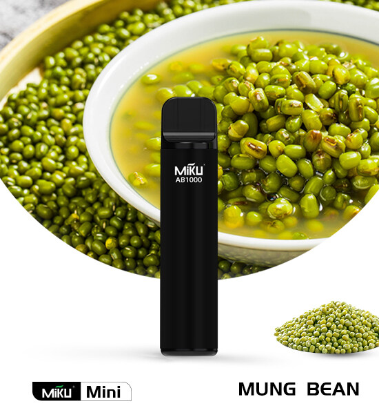 Mung Bean 1000 Puffs 3% Nicotine Miku Mini Disposable vape 3ml juice