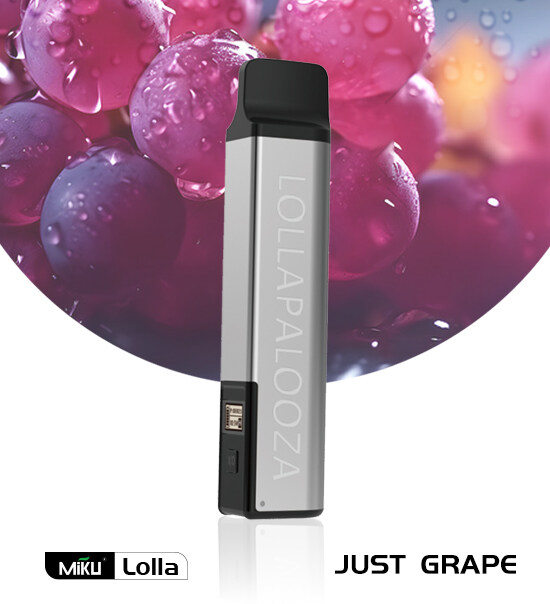 Miku Lolla Just Grape flavor 3% nicotine refillable vape