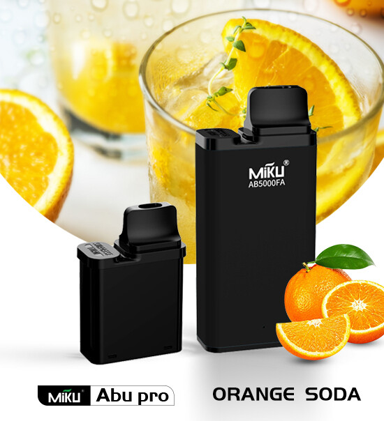 Miku Abu Pro Orange Soda Flavor Vape mit vorbefülltem Pod