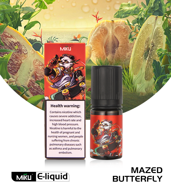 Mazed Butterfly E-liquid 3% nicotine salt 30ml