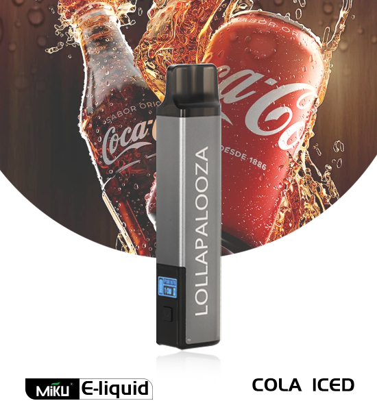 Miku Lolla Cola Iced flavor 3% nicotine refillable vape