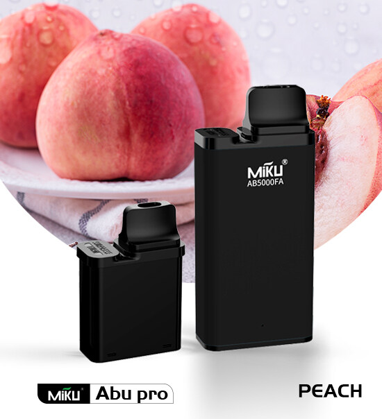 Miku Abu Pro Peach 3% nicotine 10ml/5000 Puffs prefilled vape