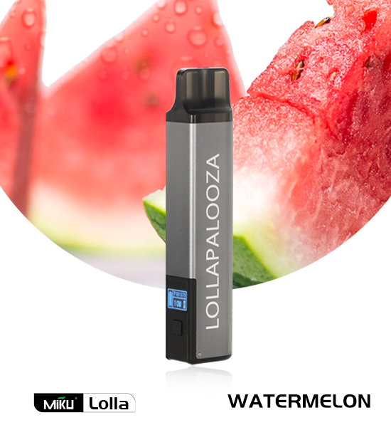 Miku Lolla Watermelon flavor 2% nicotine refillable vape