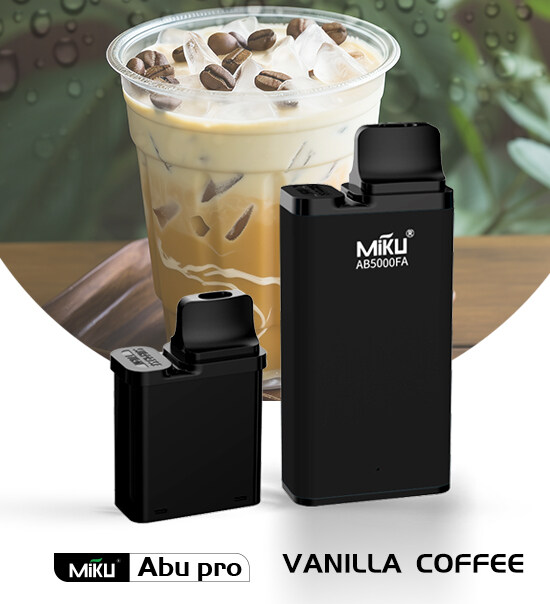 Miku Abu Pro Vanilla Coffee prefilled vape 3% nicotine 10ml/5000 Puffs