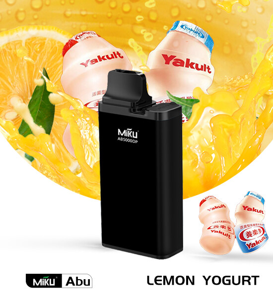 Miku Abu Lemon Yogurt 5000 Puffs 3% Nicotine Disposable Vape