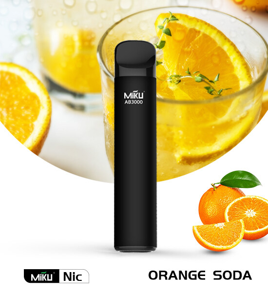 Miku Nic Orange Soda 3000 puffs Disposable vape