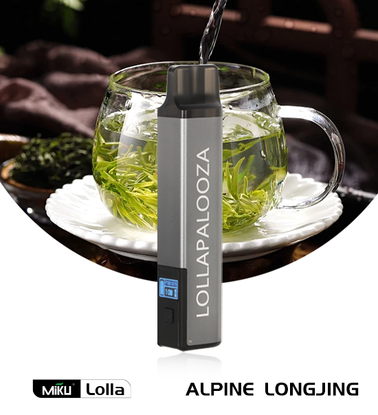 Miku Lolla Alpine Longjing flavor 3% nicotine refillable vape