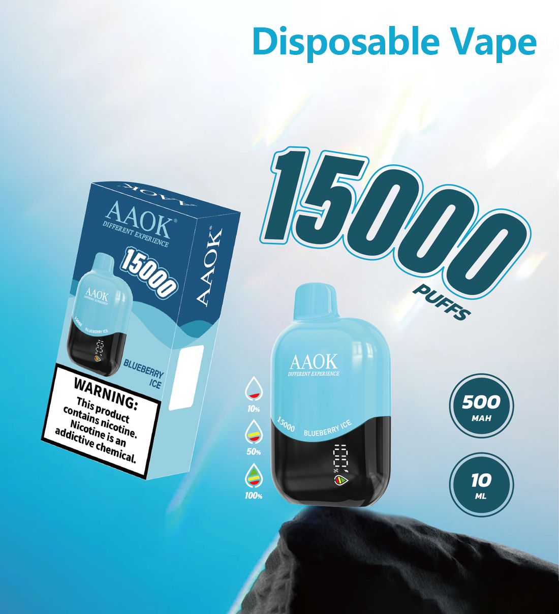 AAOK Y139-15000 PUFFS disposable vape in UAE